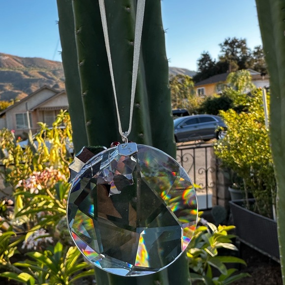 Swarovski Crystal Hanging Window Ornament Holly Christmas At Home 870003 - Picture 3 of 4